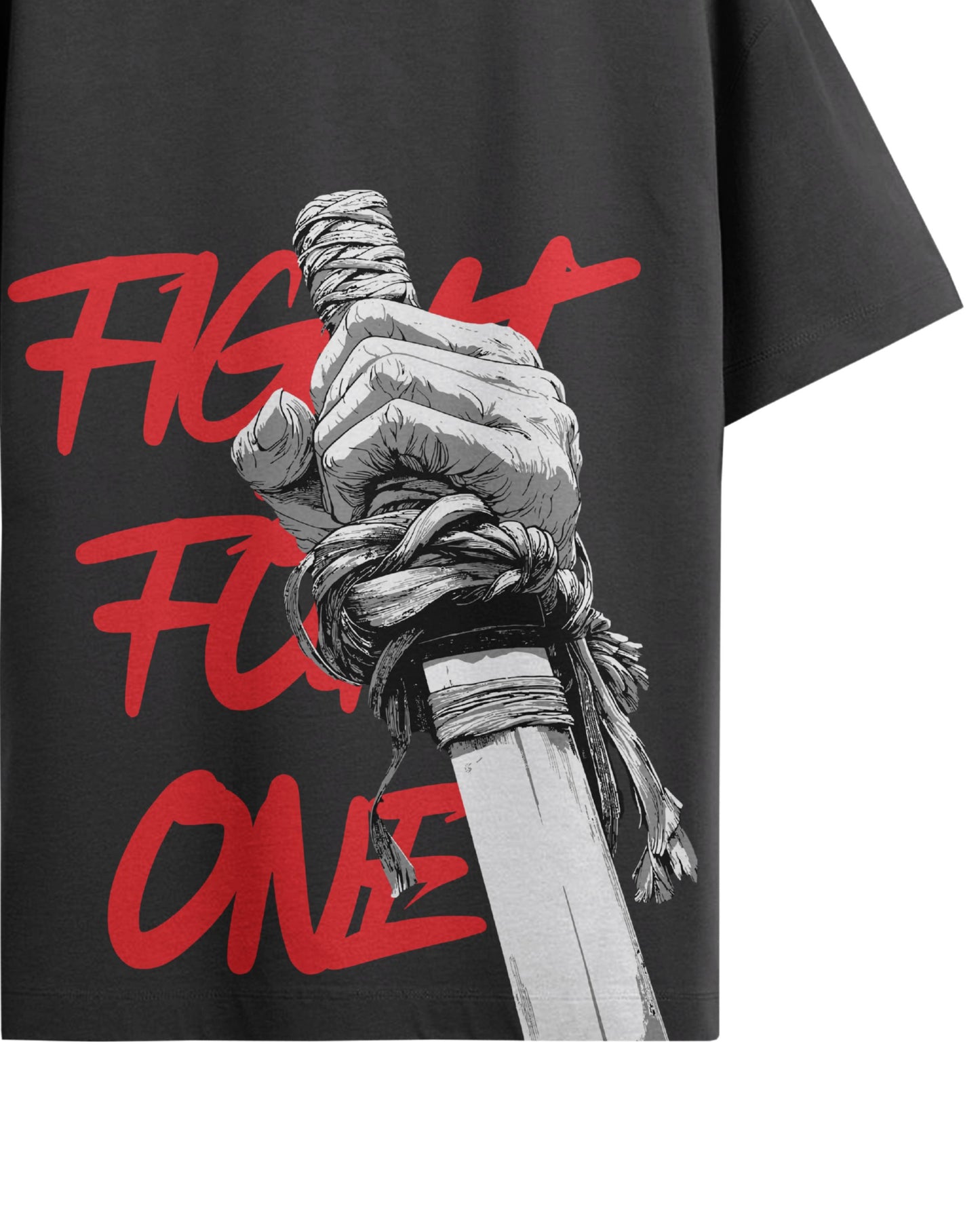 DOSSER Streetwear: The Katana Hand Oversized T-Shirt