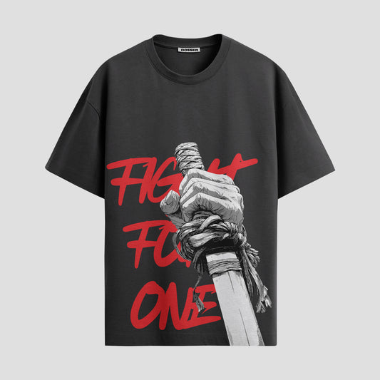 DOSSER Streetwear: The Katana Hand Oversized T-Shirt