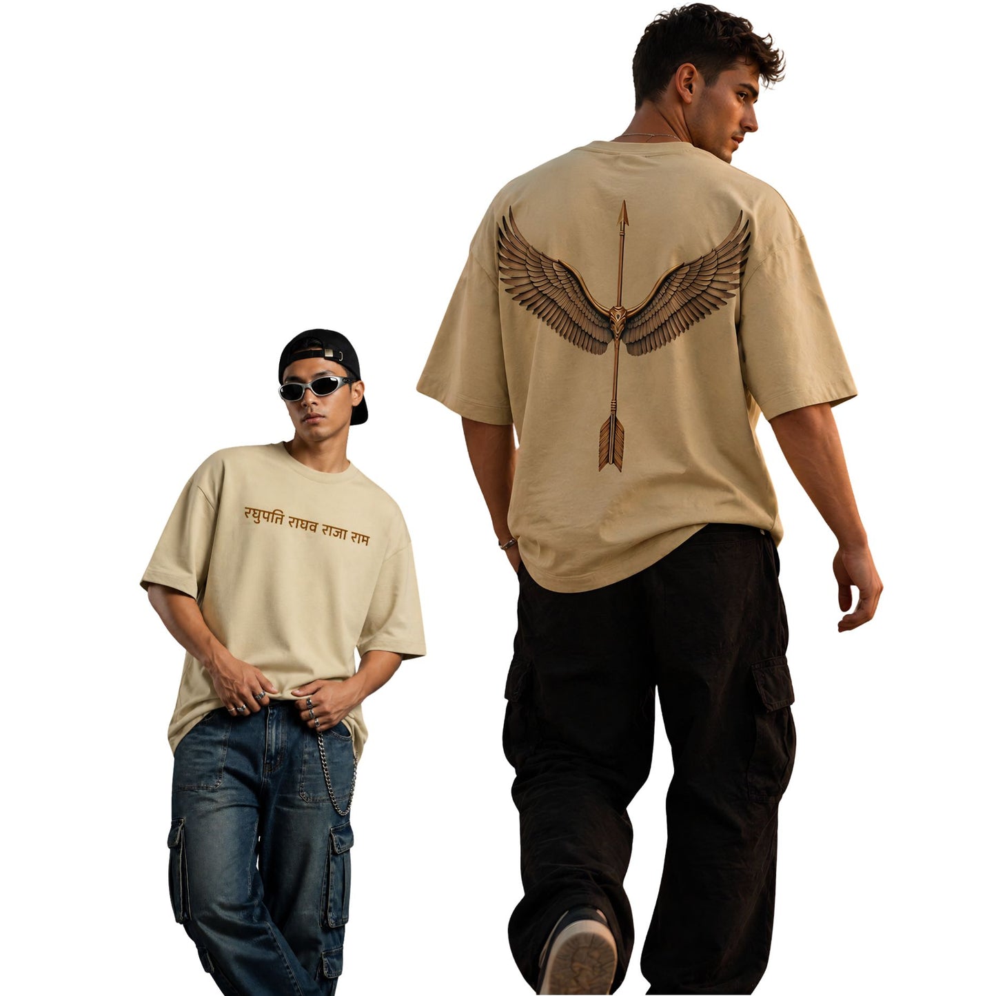 Raghupati | Divine Heritage | Oversized Graphic Streetwear T-Shirt