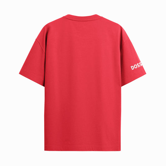 Dosser Bold | Drop Shoulder Red Tshirt