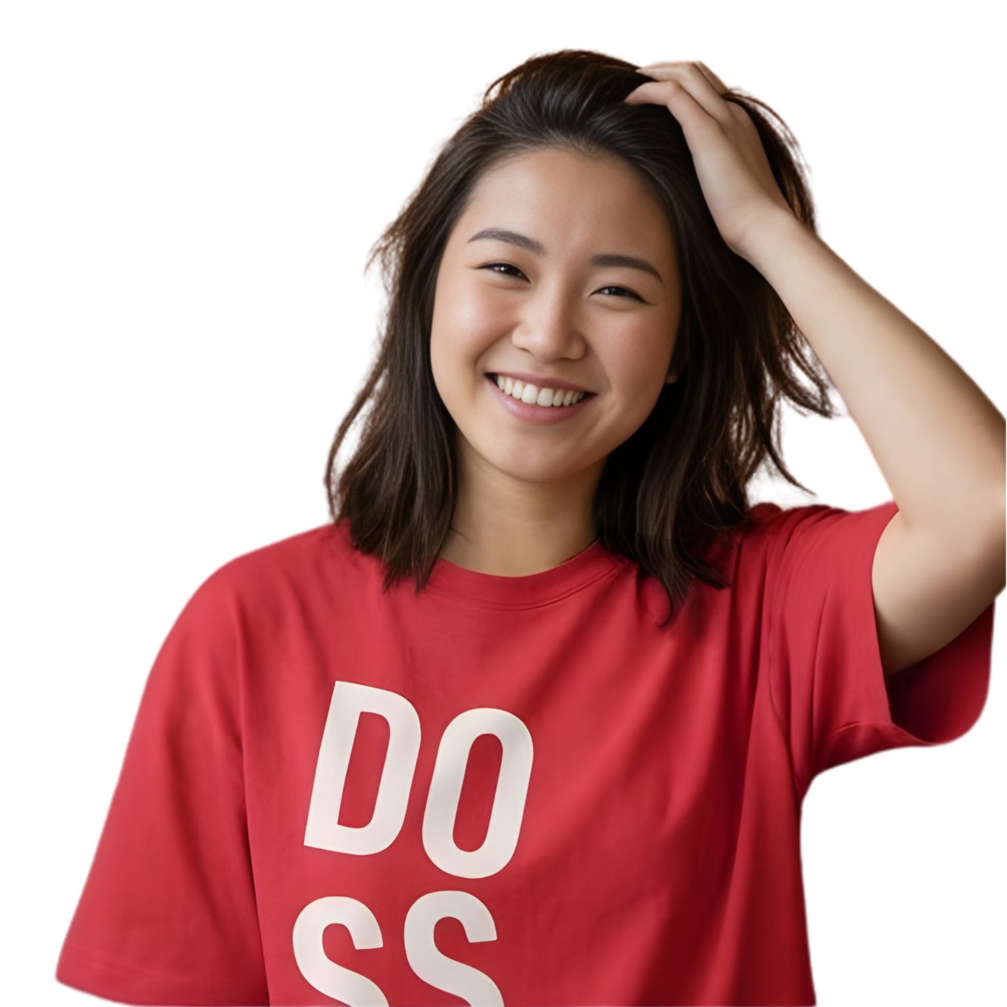 Dosser Bold | Drop Shoulder Red Tshirt