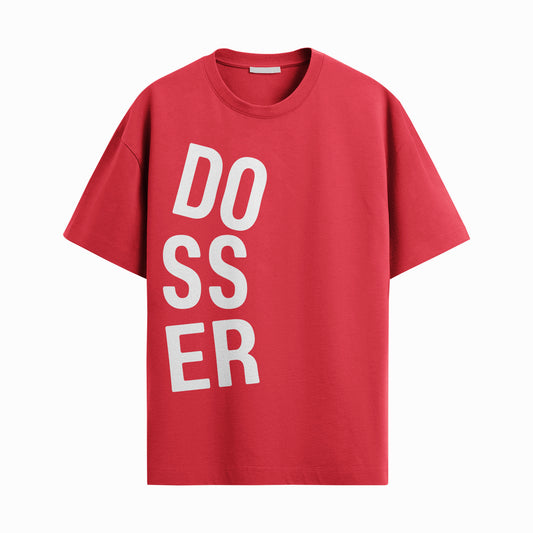 Dosser Bold | Drop Shoulder Red Tshirt