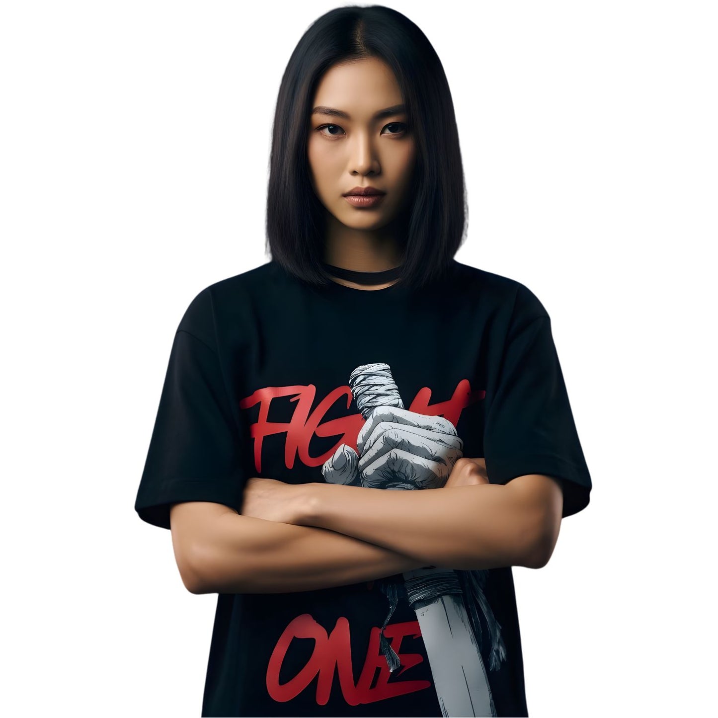 DOSSER Streetwear: The Katana Hand Oversized T-Shirt