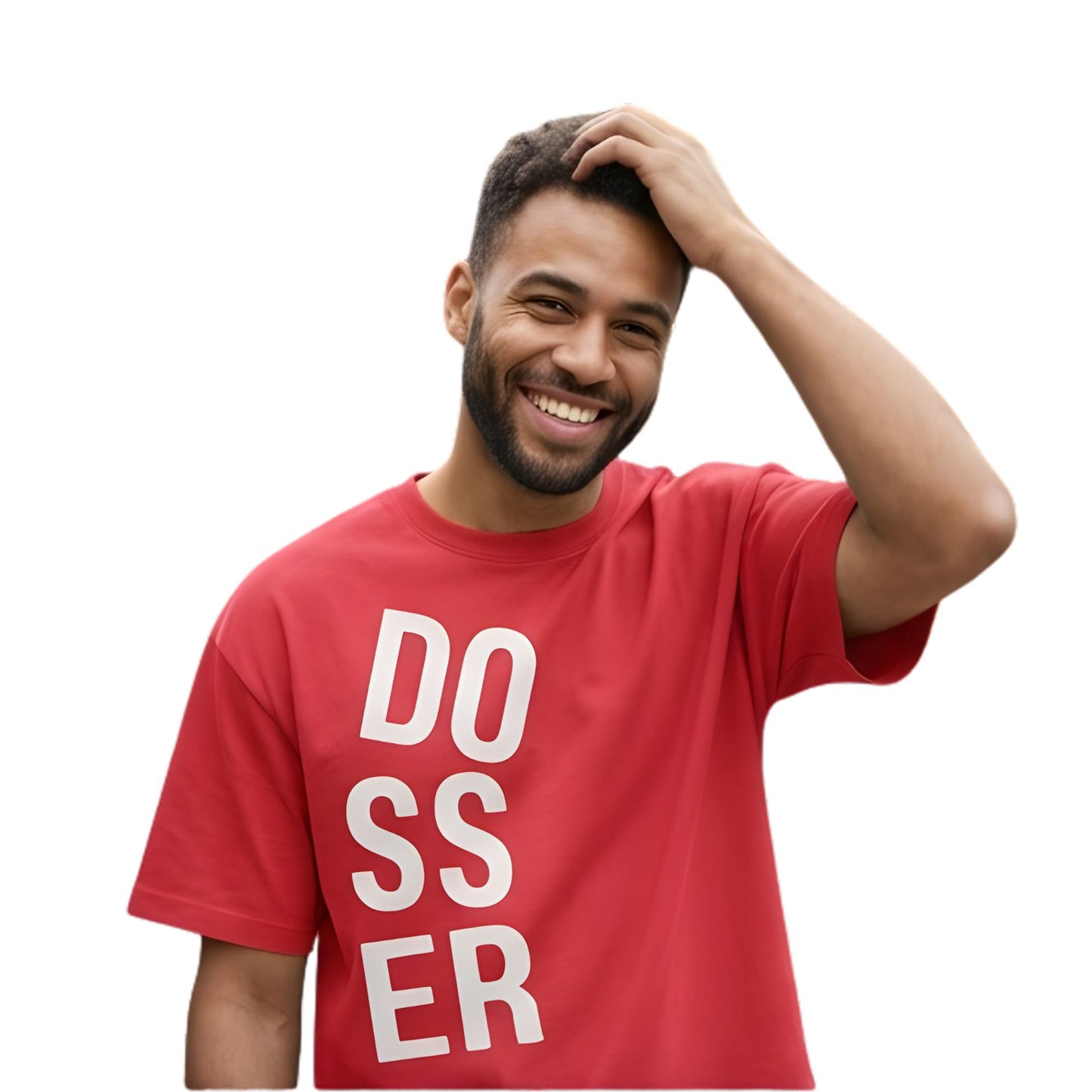 Dosser Bold | Drop Shoulder Red Tshirt