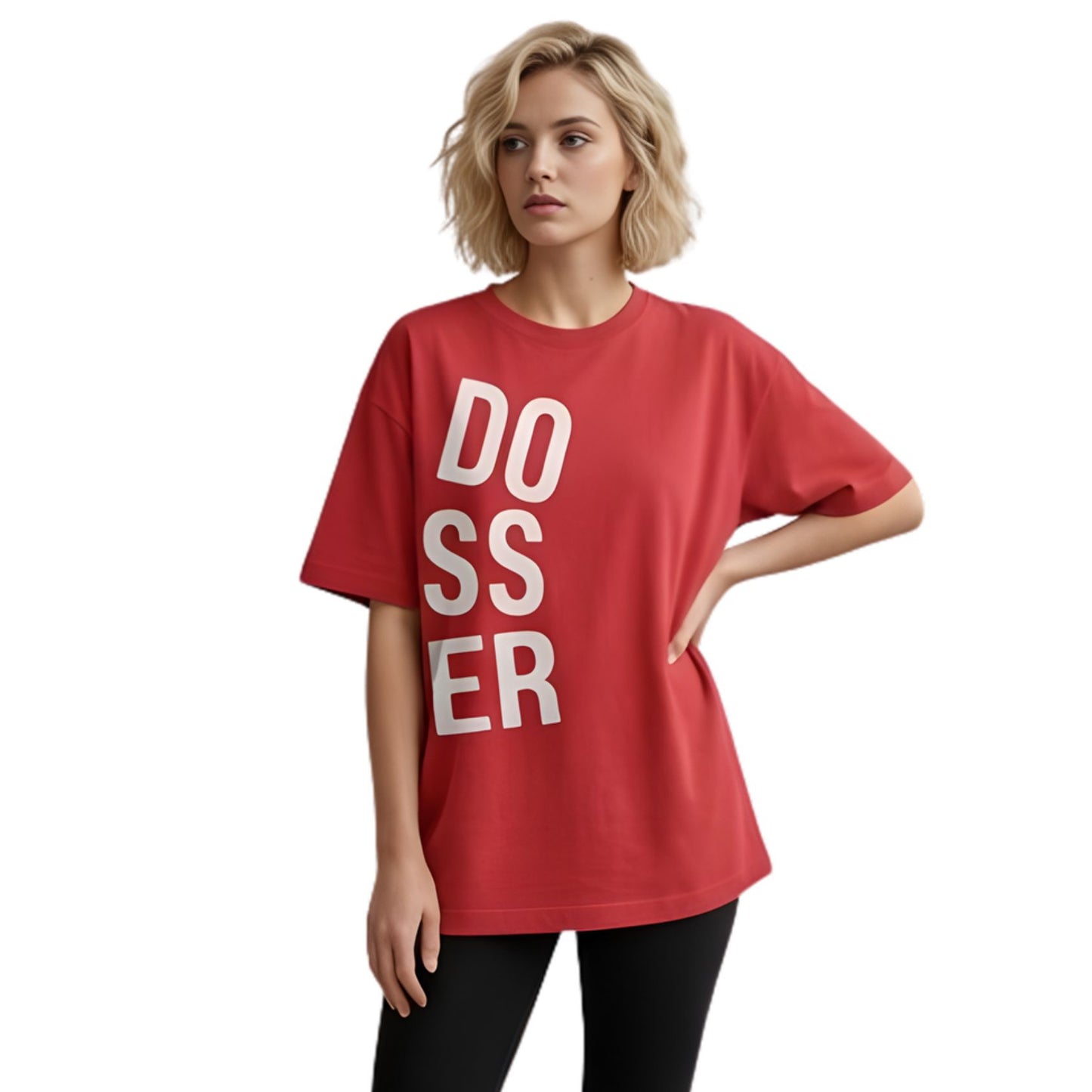 Dosser Bold | Drop Shoulder Red Tshirt