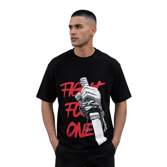DOSSER Streetwear: The Katana Hand Oversized T-Shirt