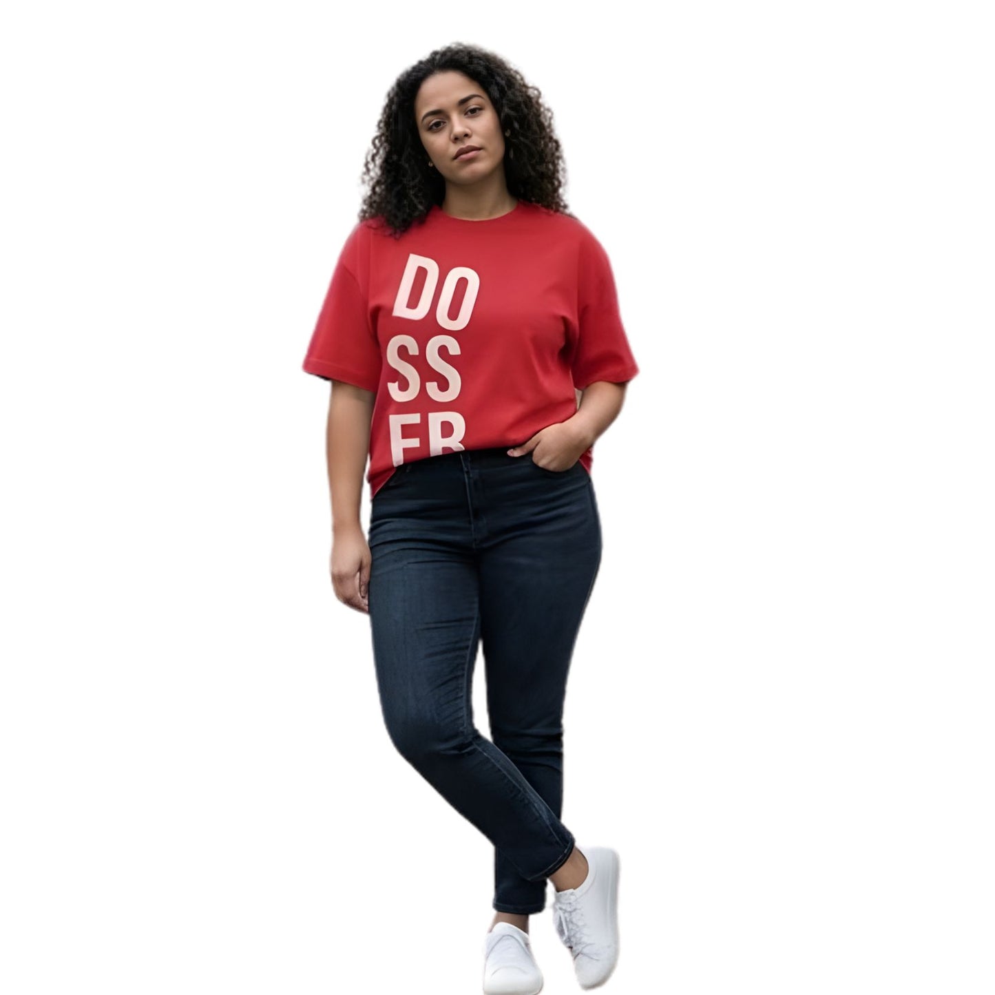 Dosser Bold | Drop Shoulder Red Tshirt